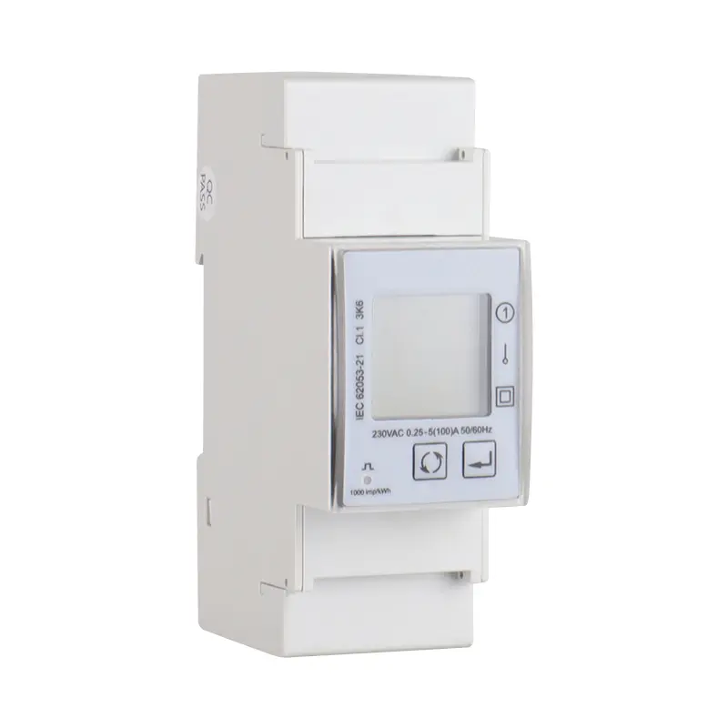 2P egyfázisú DIN Rail Energy Smart Meter a megújuló energiához