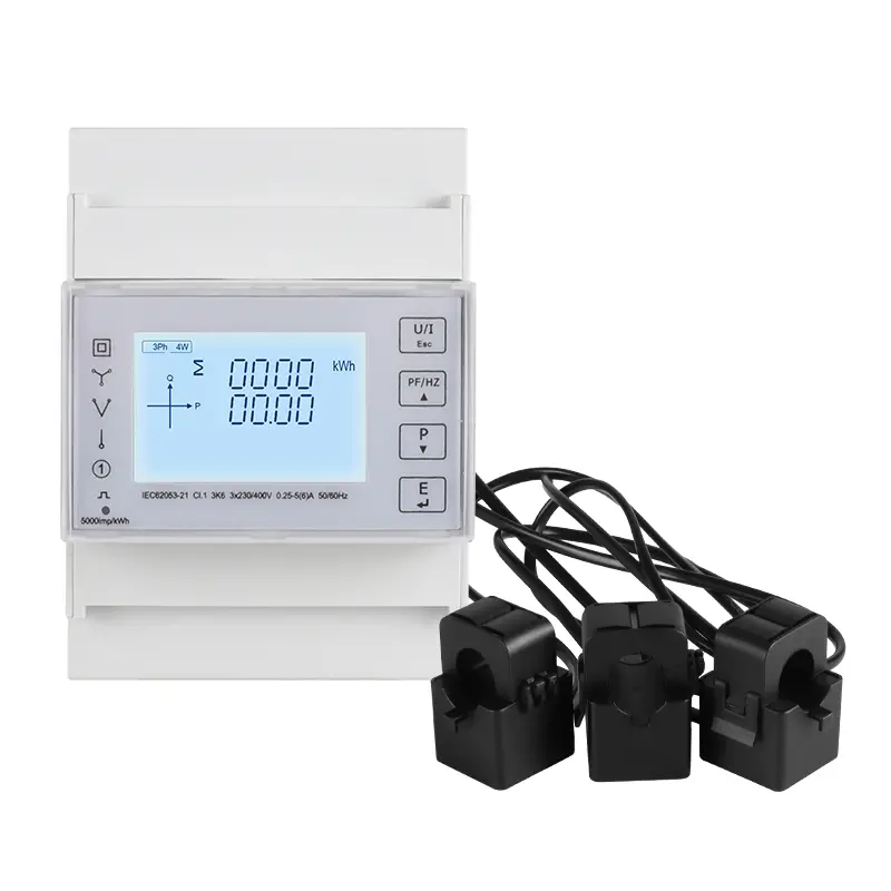 3p 4W nagy pontosságú mérés DIN Rail Energy Smart Meter